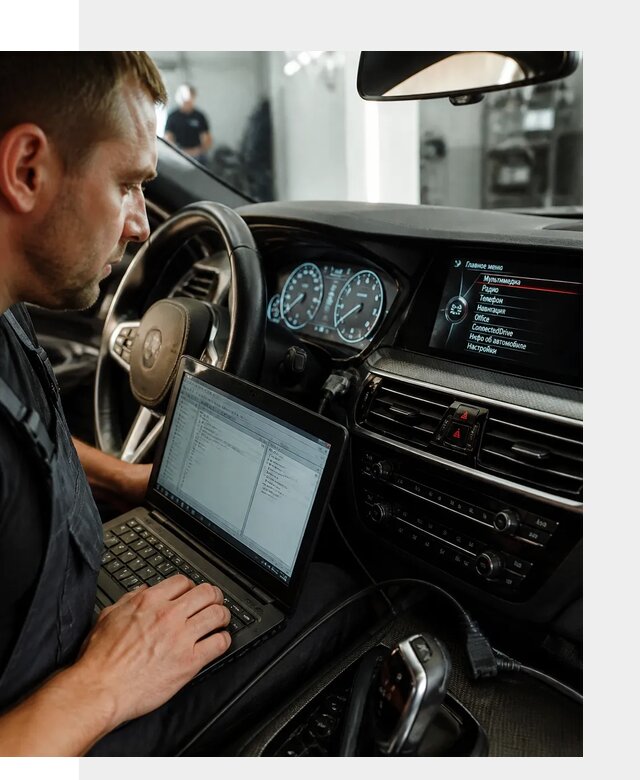 Русификация приборной панели BMW для авто в Осинниках от компании