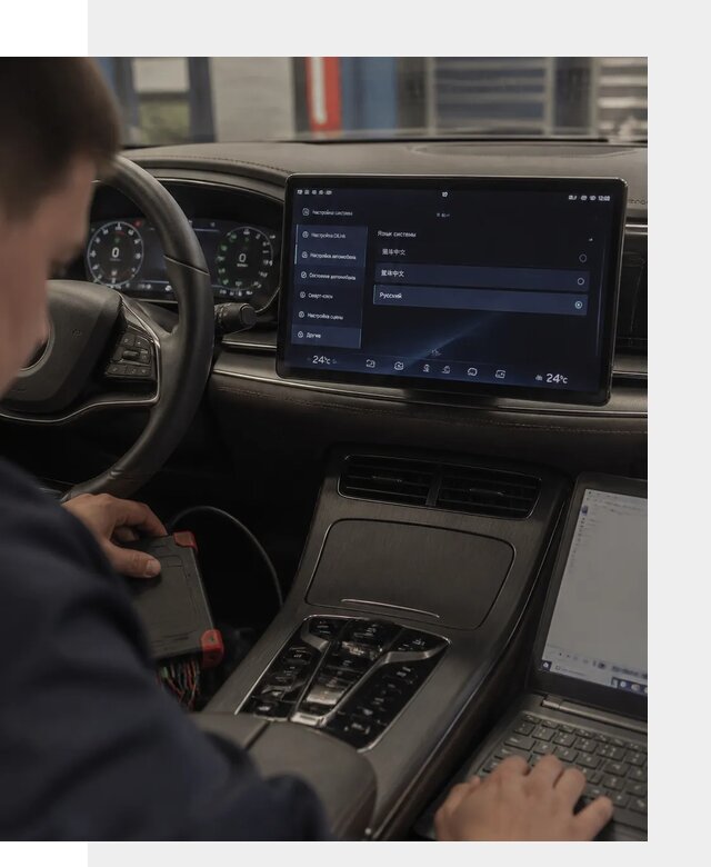 Русификация автомобиля BYD HAN для эксплуатации в Осинниках