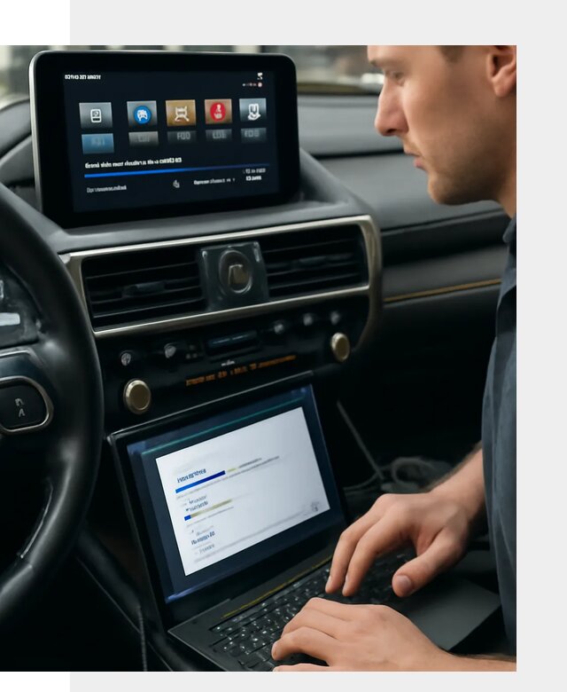 Установка приложений Lexus на мультимедиа в Осинниках